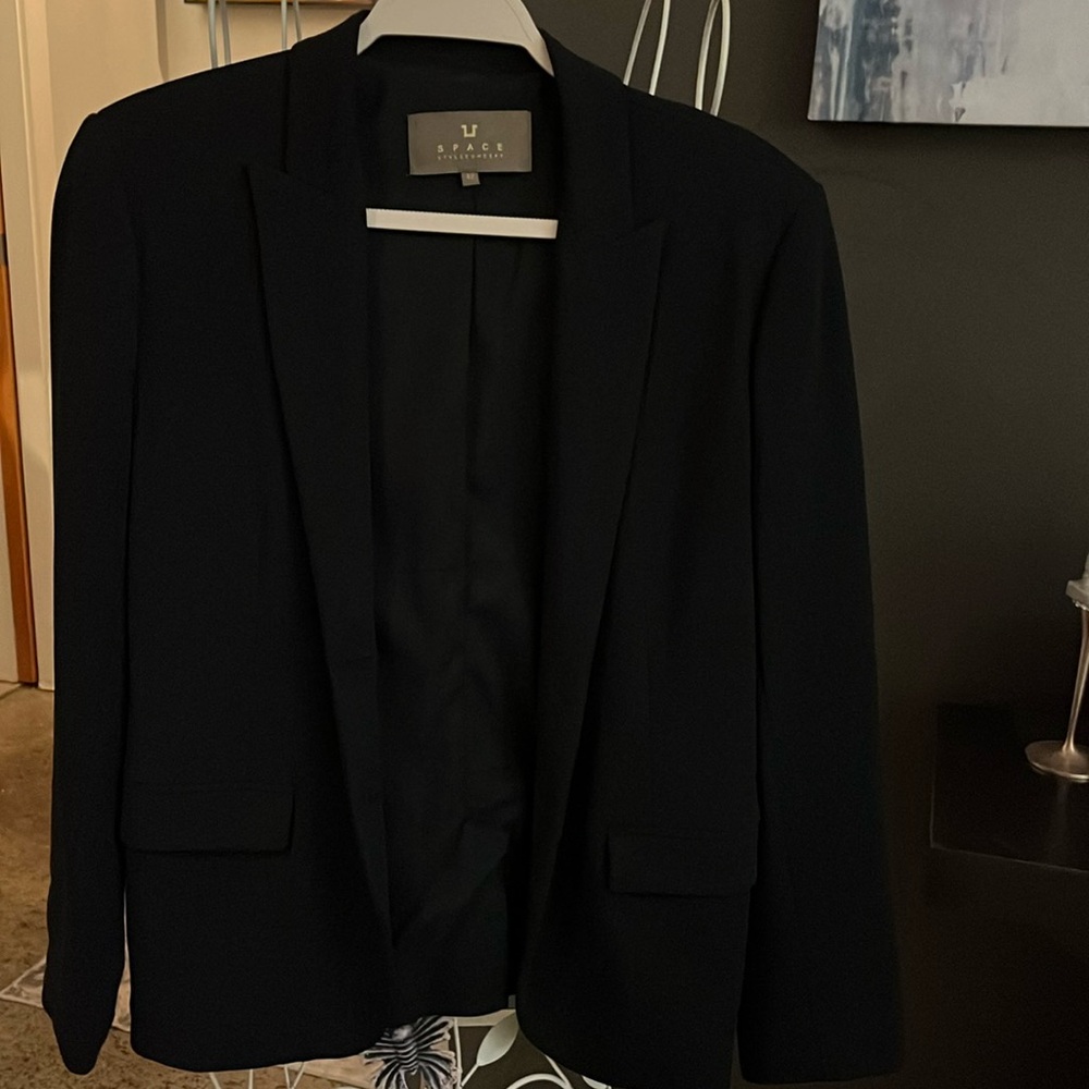 Space Style Concept Black Women’s Blazer